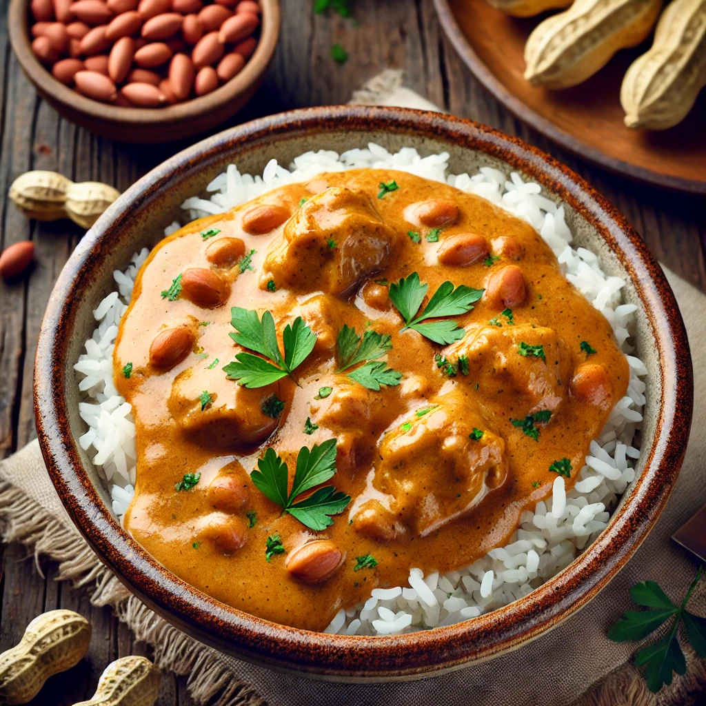 Riz sauce arachide