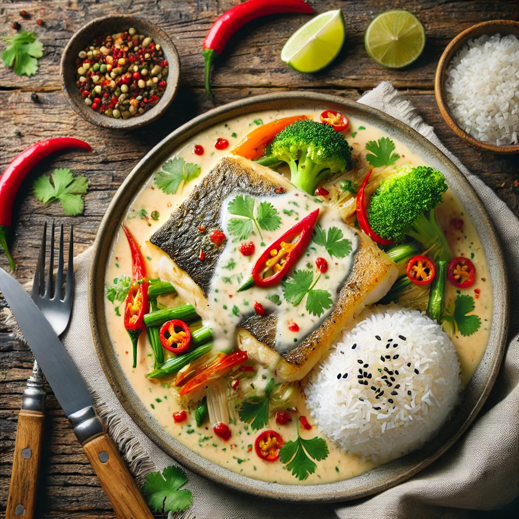 poisson grillé sauce coco